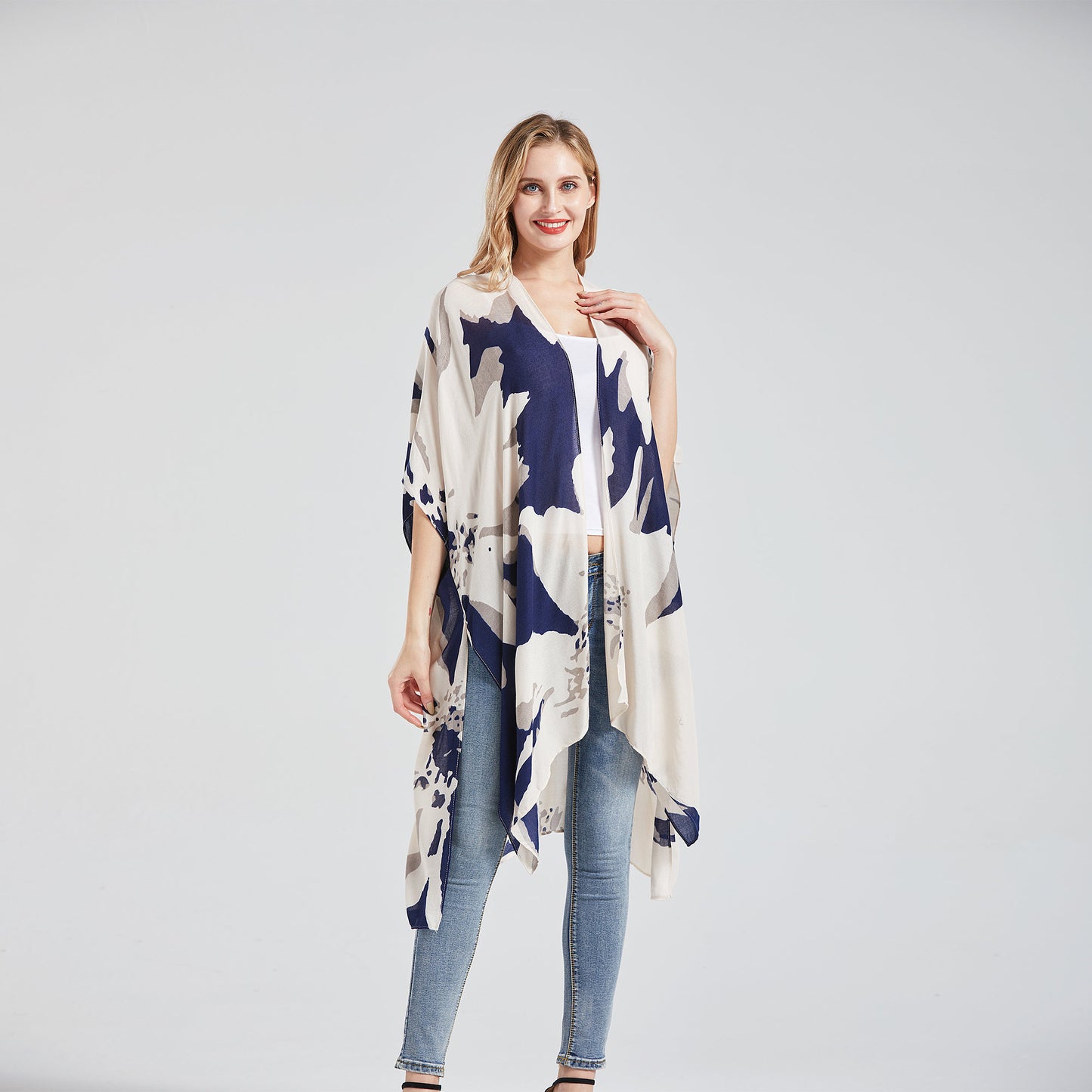 TIE DYE PRINTING KIMONO